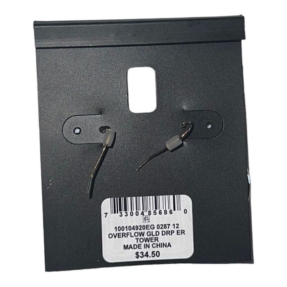 Alfani Gold Tone Sculptural Open Drop Gold Earrings New - Picture 4 of 4